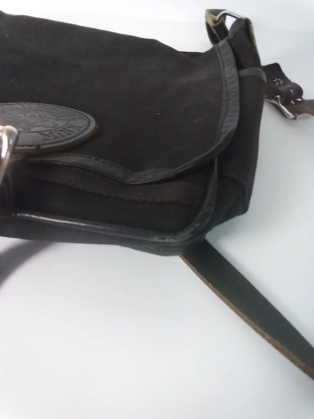 Duluth Pack Haversack Canvas Leather Messenger Bag Black